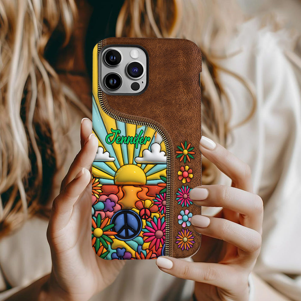 Coque de téléphone personnalisée Hippie Soul - Motif hippie intégral
