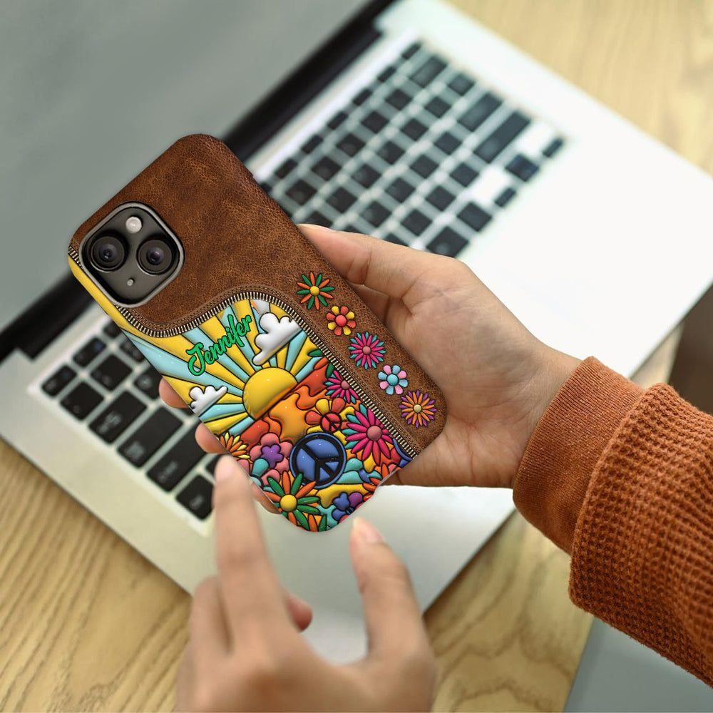 Coque de téléphone personnalisée Hippie Soul - Motif hippie intégral