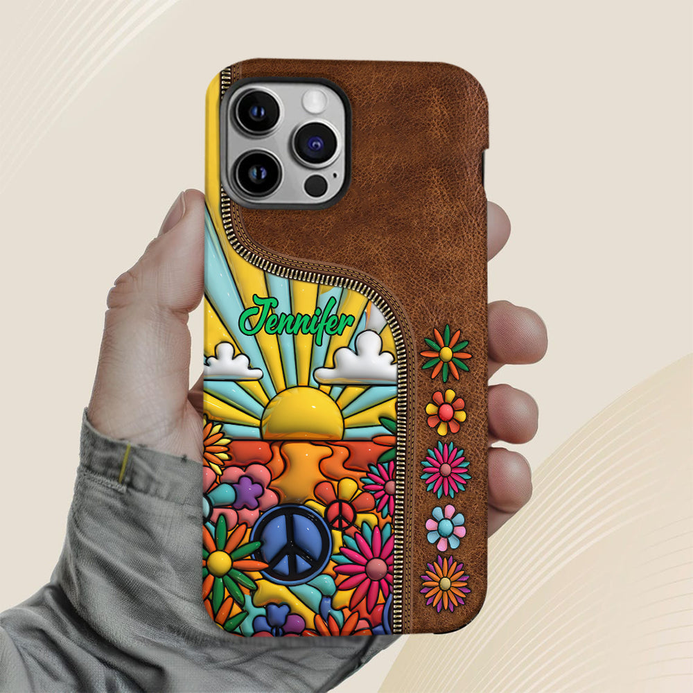 Coque de téléphone personnalisée Hippie Soul - Motif hippie intégral
