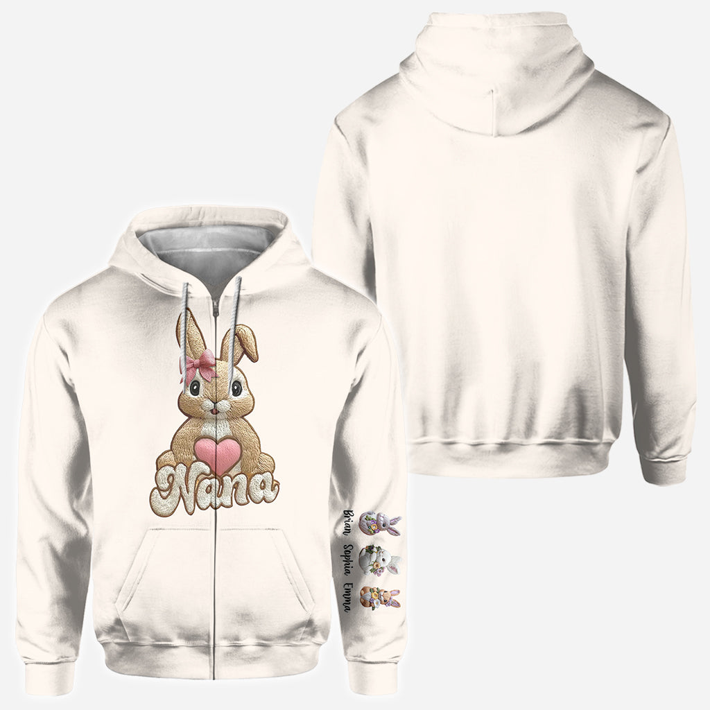 Mom's/ Nana's Little Bunnies - Personalized Grandma All Over Shirt