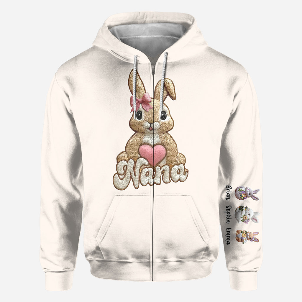 Mom's/ Nana's Little Bunnies - Personalized Grandma All Over Shirt