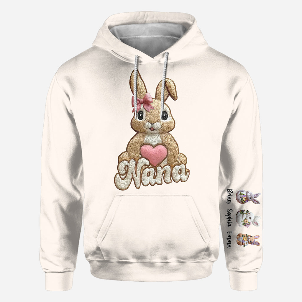 Mom's/ Nana's Little Bunnies - Personalized Grandma All Over Shirt