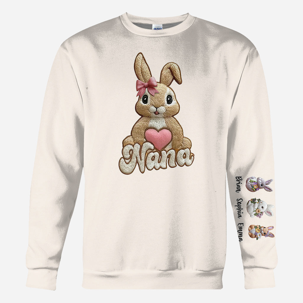 Mom's/ Nana's Little Bunnies - Personalized Grandma All Over Shirt