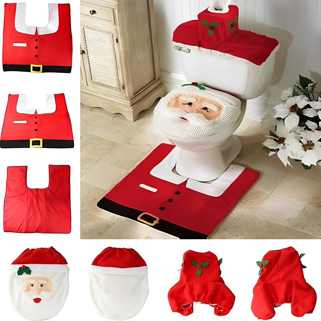 Housses de siège de toilette de Noël