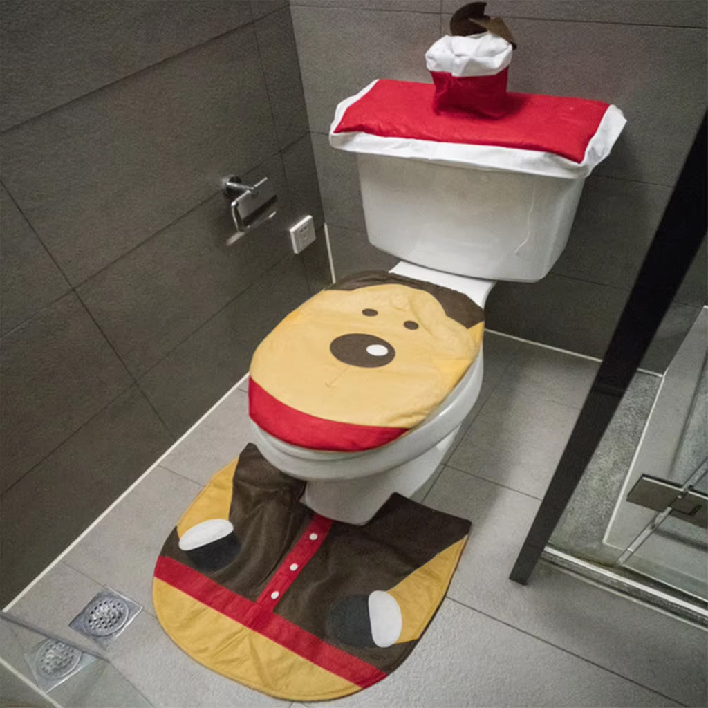 Housses de siège de toilette de Noël