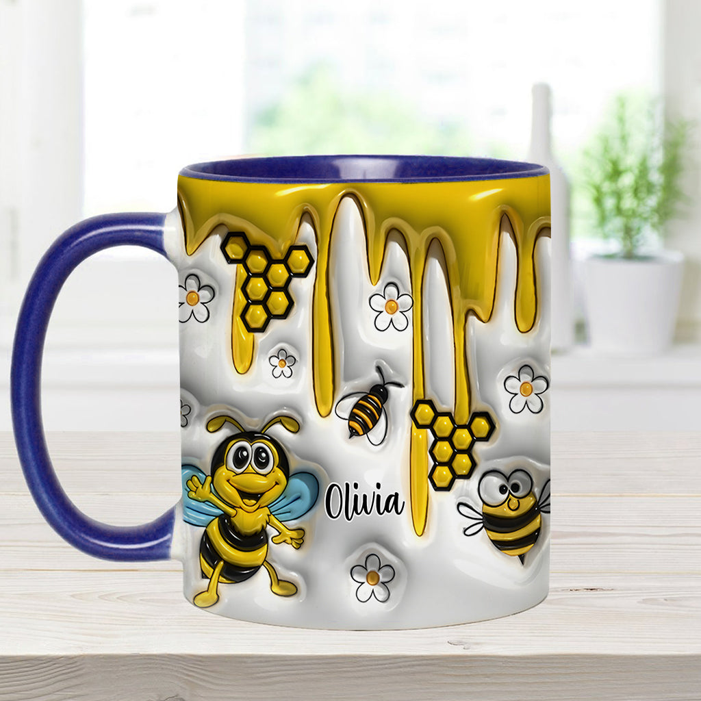Niedliche Bienen – Personalisierte Tasse mit Bienenmotiv