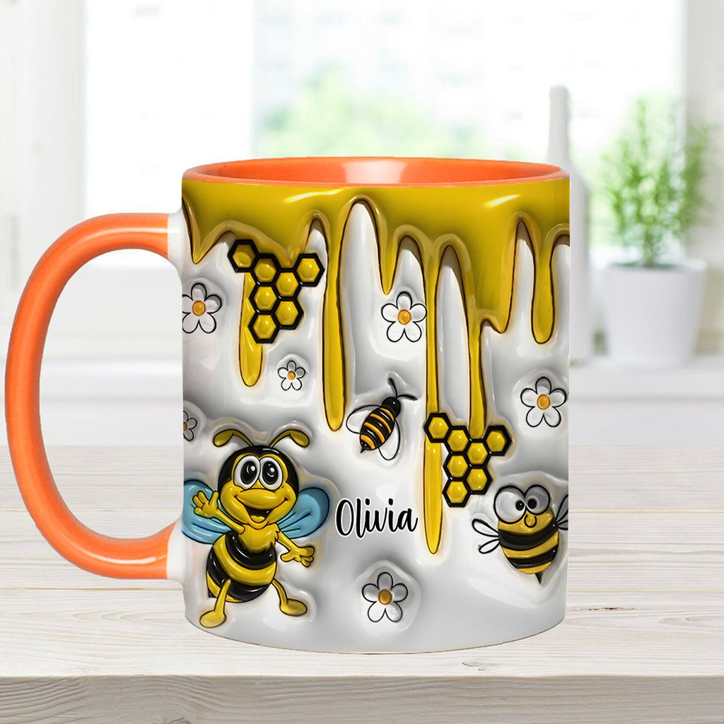 Niedliche Bienen – Personalisierte Tasse mit Bienenmotiv