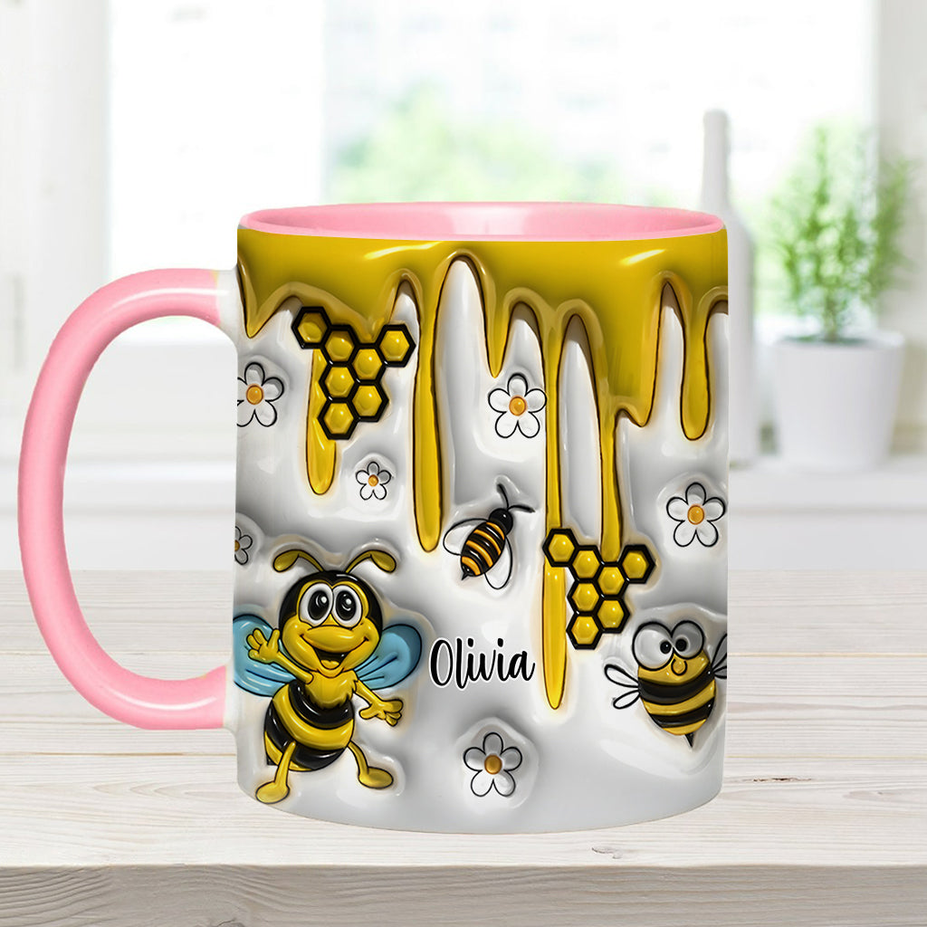 Niedliche Bienen – Personalisierte Tasse mit Bienenmotiv