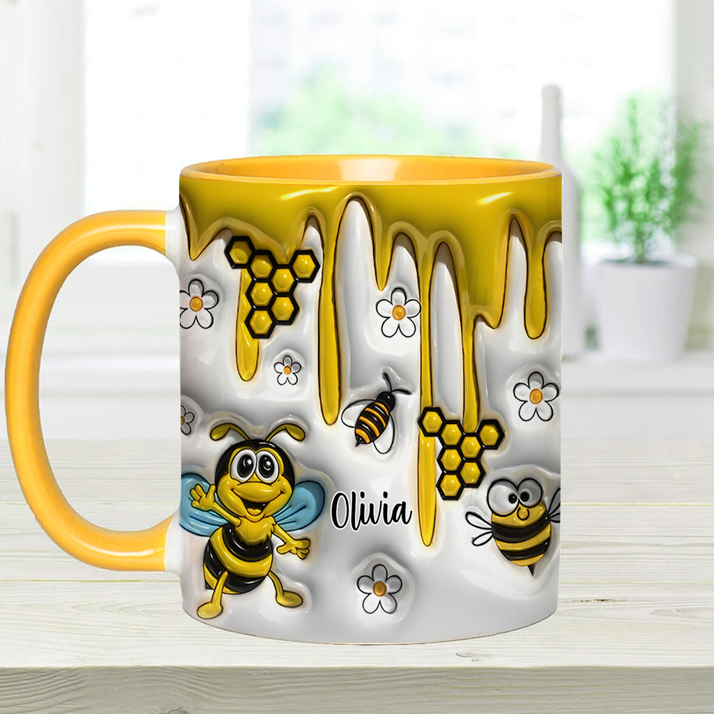 Niedliche Bienen – Personalisierte Tasse mit Bienenmotiv