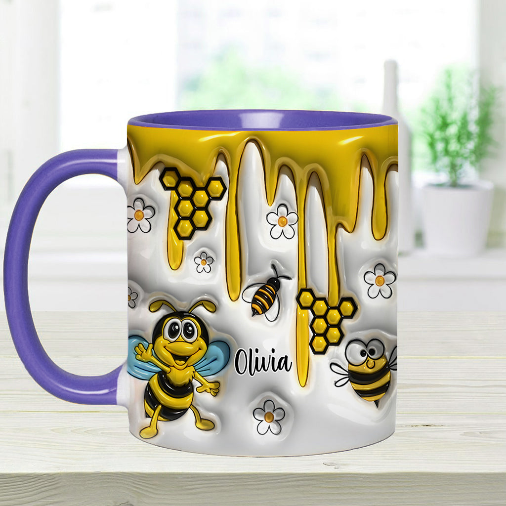 Niedliche Bienen – Personalisierte Tasse mit Bienenmotiv