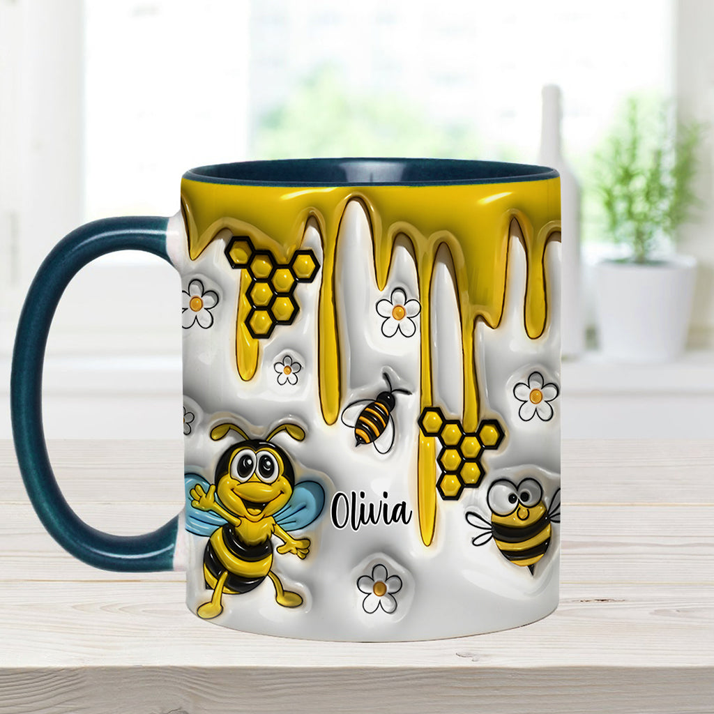 Niedliche Bienen – Personalisierte Tasse mit Bienenmotiv