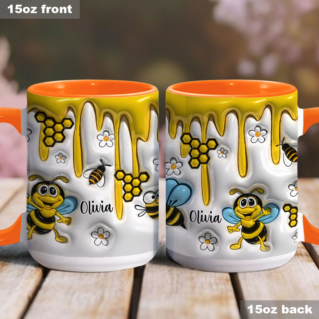 Niedliche Bienen – Personalisierte Tasse mit Bienenmotiv