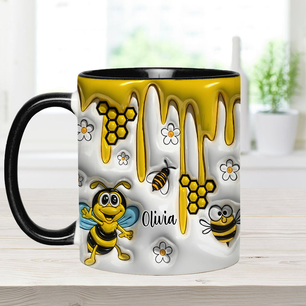 Niedliche Bienen – Personalisierte Tasse mit Bienenmotiv