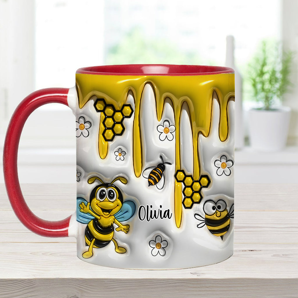 Niedliche Bienen – Personalisierte Tasse mit Bienenmotiv