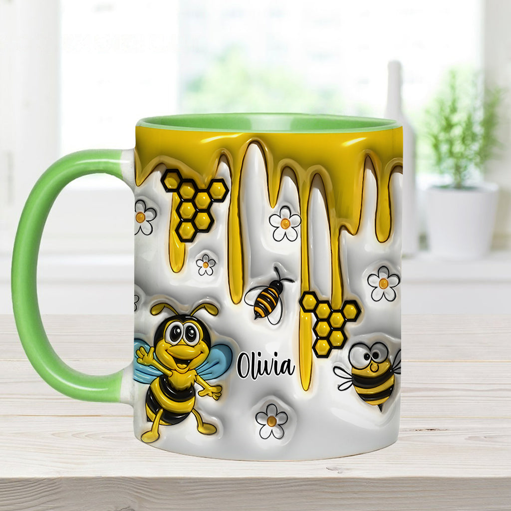 Niedliche Bienen – Personalisierte Tasse mit Bienenmotiv
