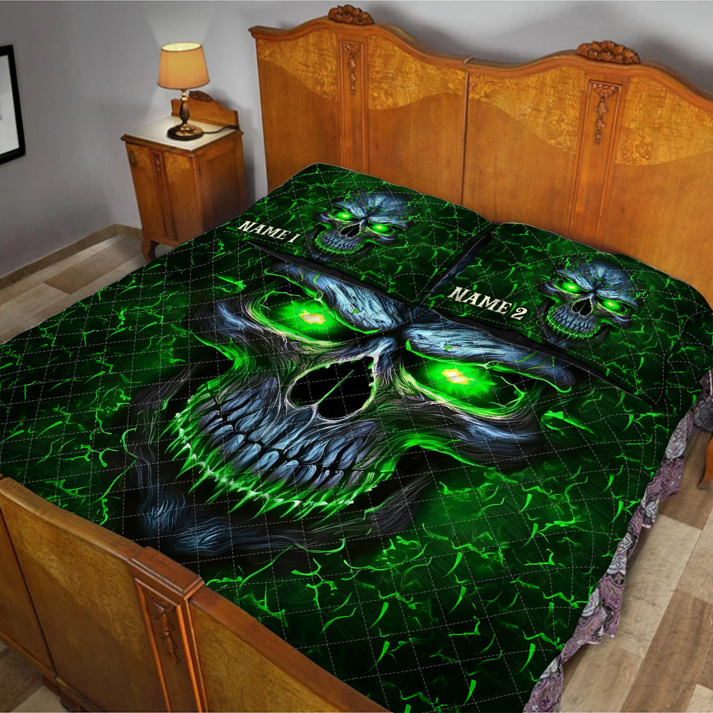 Awesome Skull - Personalized Skull Quilt Set