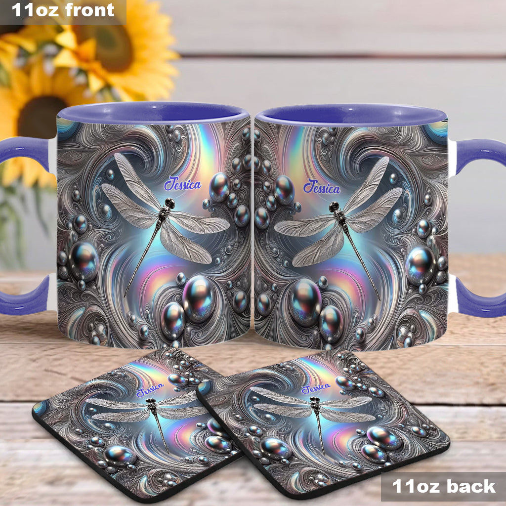 Wunderschöne Libelle – Personalisierte Tasse mit Libellenmotiv