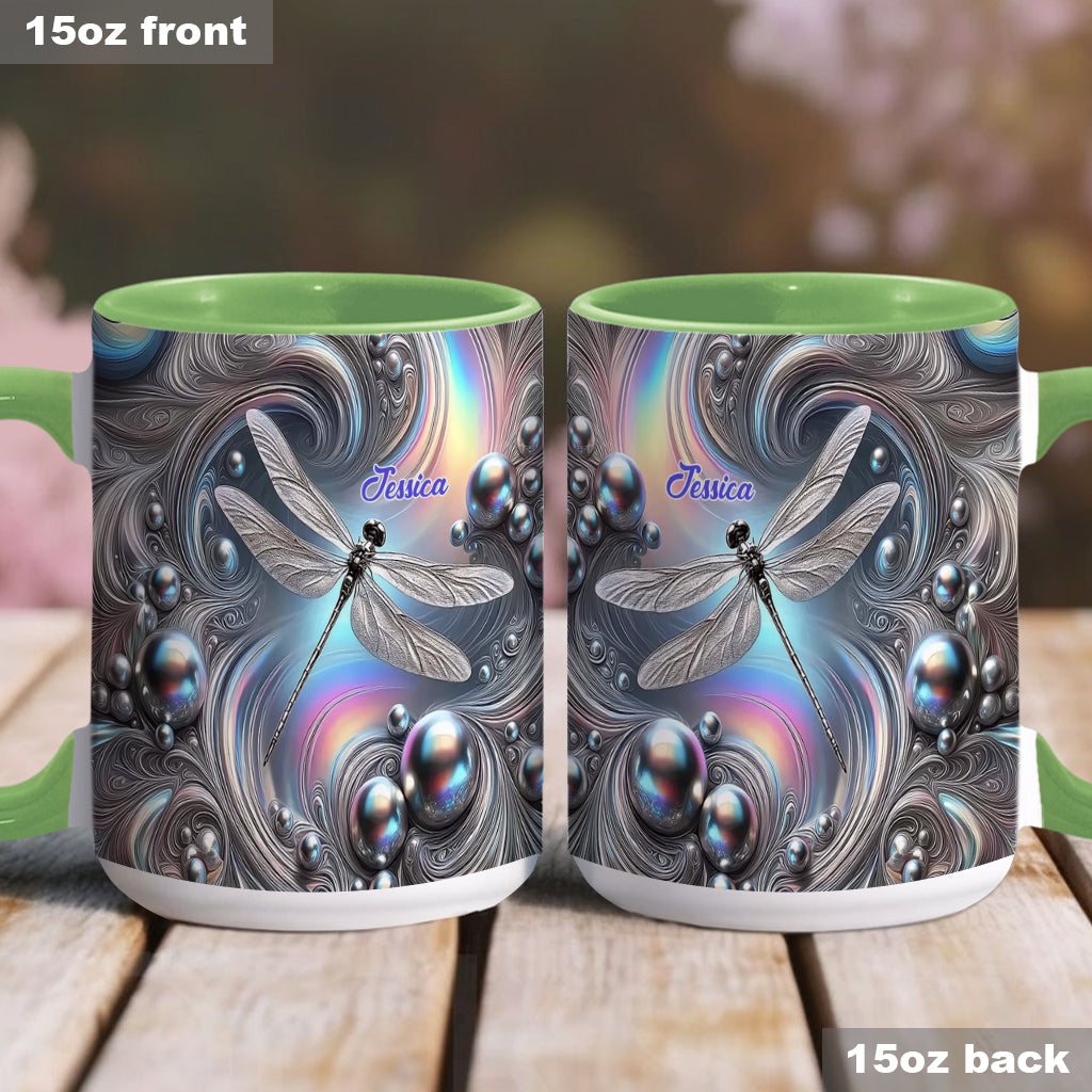 Wunderschöne Libelle – Personalisierte Tasse mit Libellenmotiv