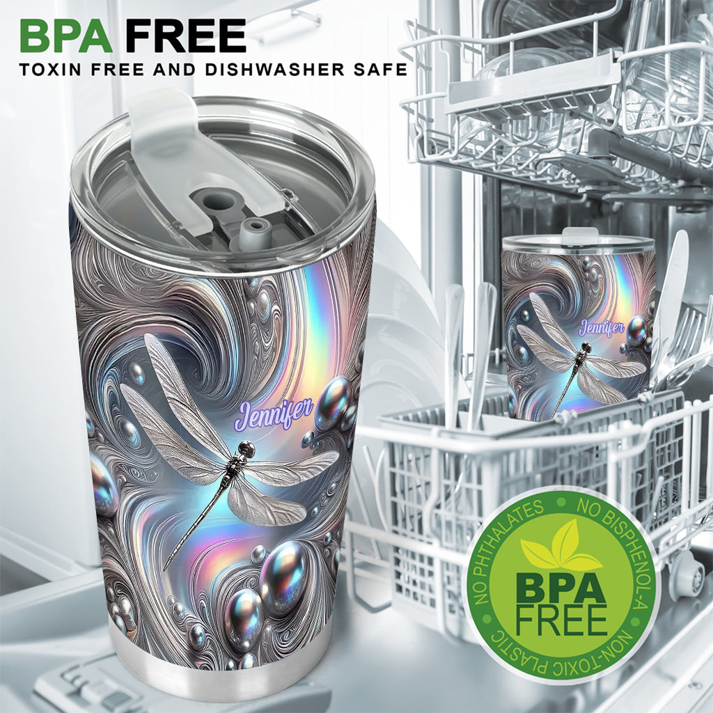 Beautiful Dragonfly - Personalized Dragonfly Tumbler