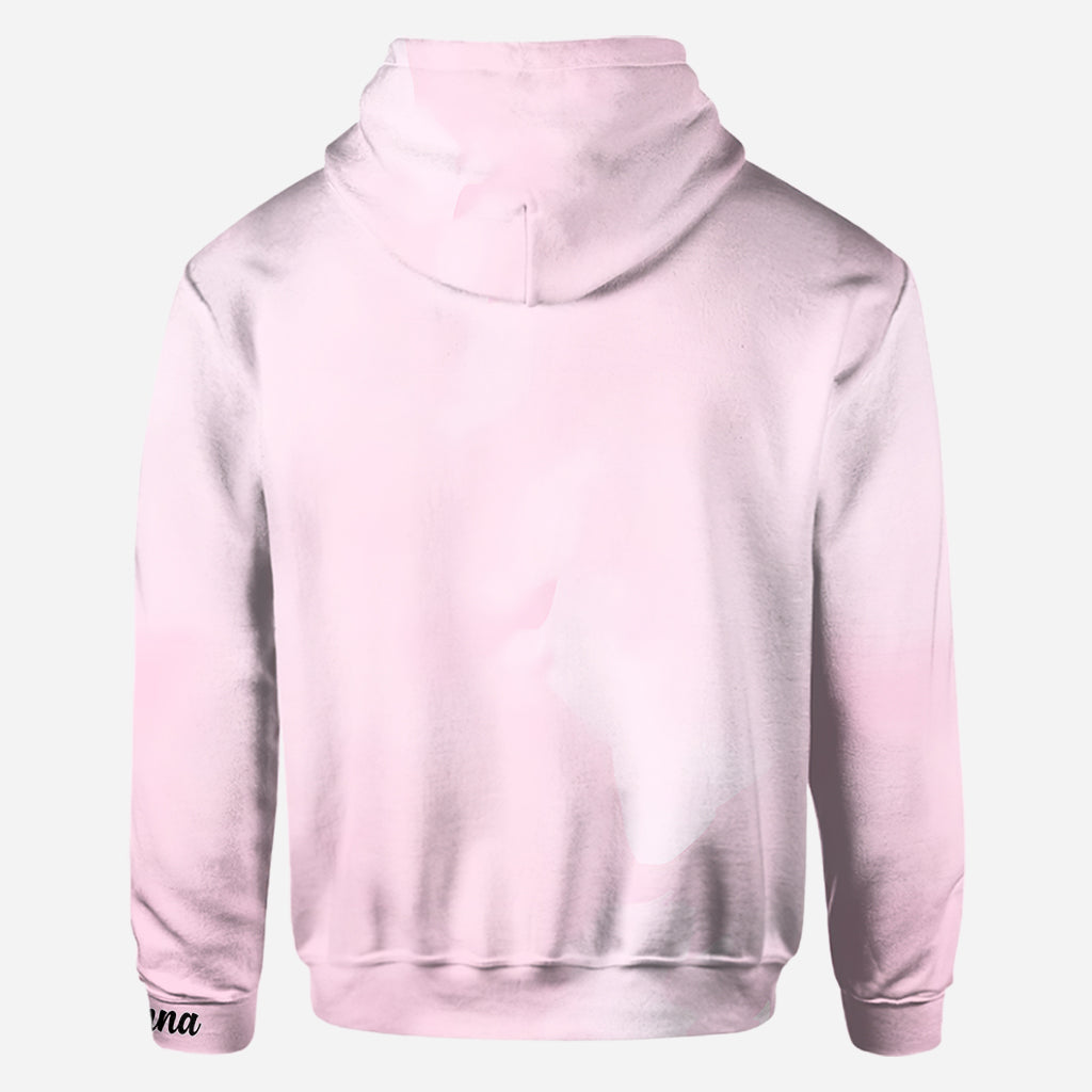 En octobre, on porte du rose - T-shirt personnalisé intégral pour la sensibilisation au cancer du sein
