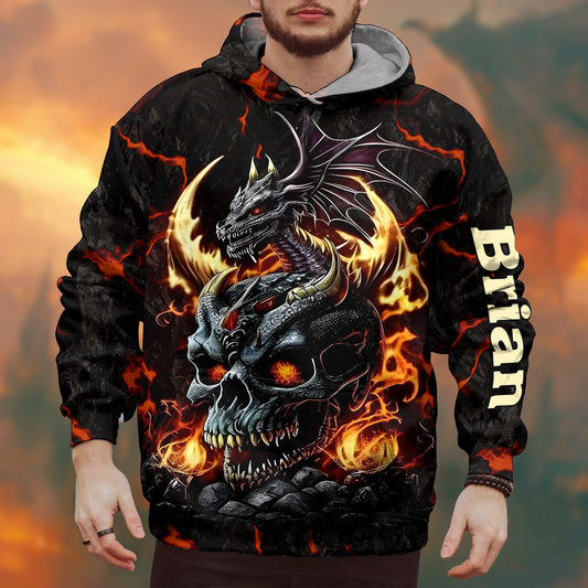 T-shirt personnalisé Skull and Dragon - Dragon intégral