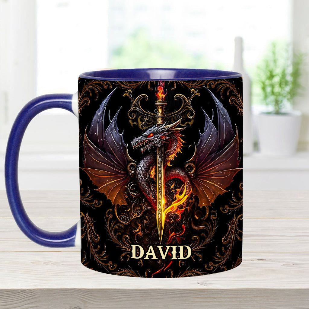Cœur de Dragon - Mug personnalisé à motif dragon