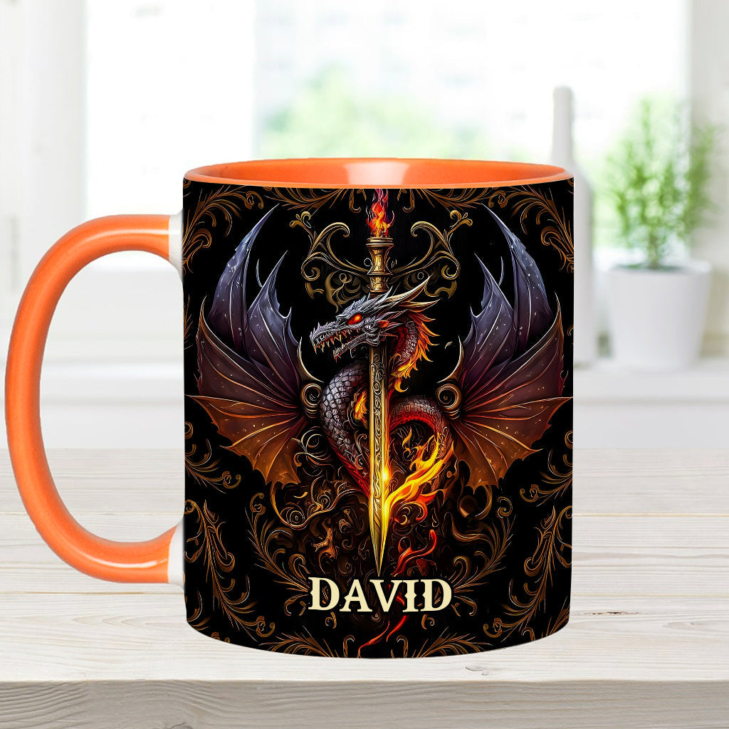 Cœur de Dragon - Mug personnalisé à motif dragon