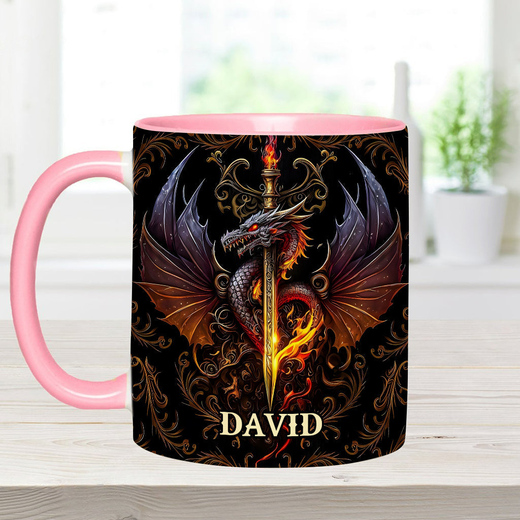 Cœur de Dragon - Mug personnalisé à motif dragon