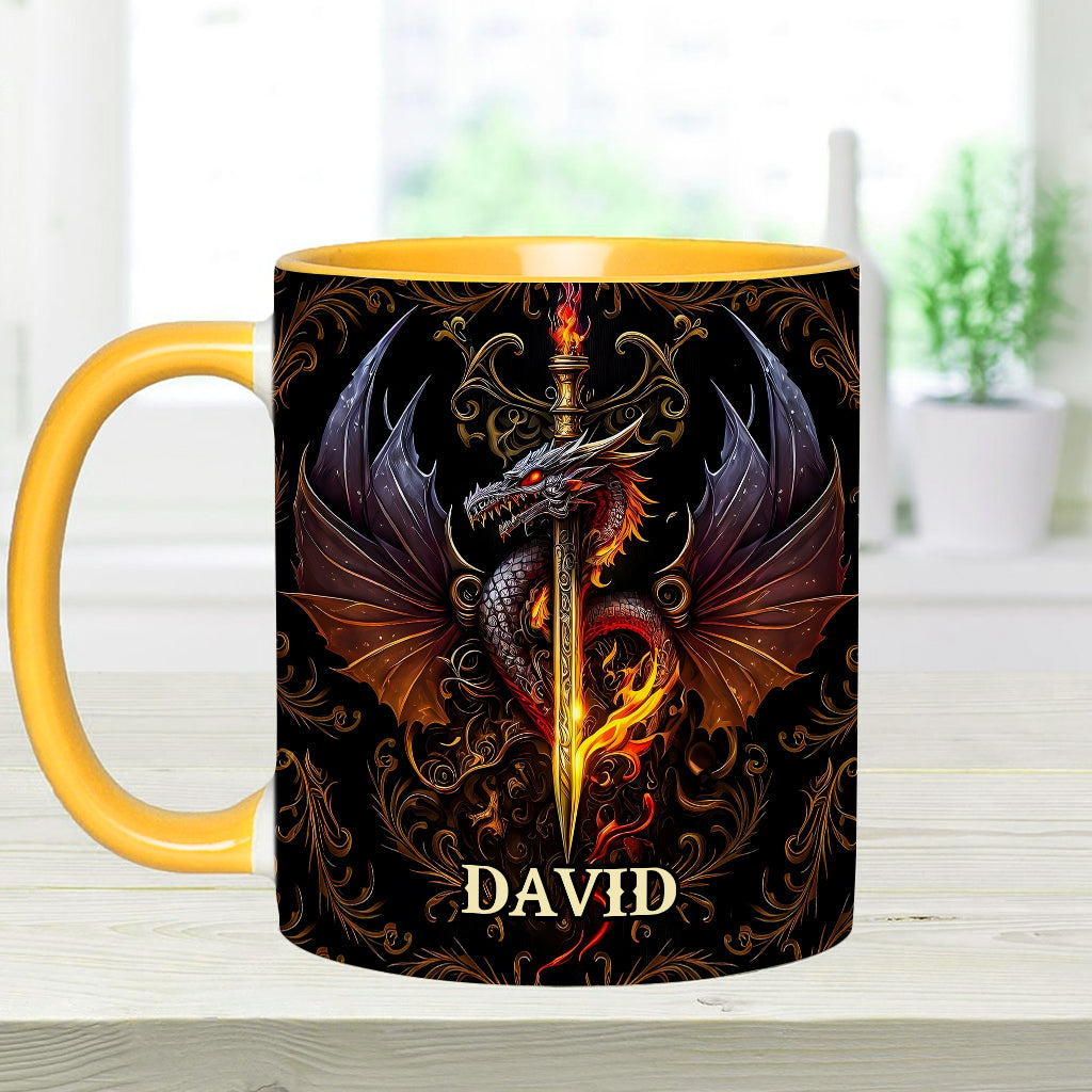 Cœur de Dragon - Mug personnalisé à motif dragon