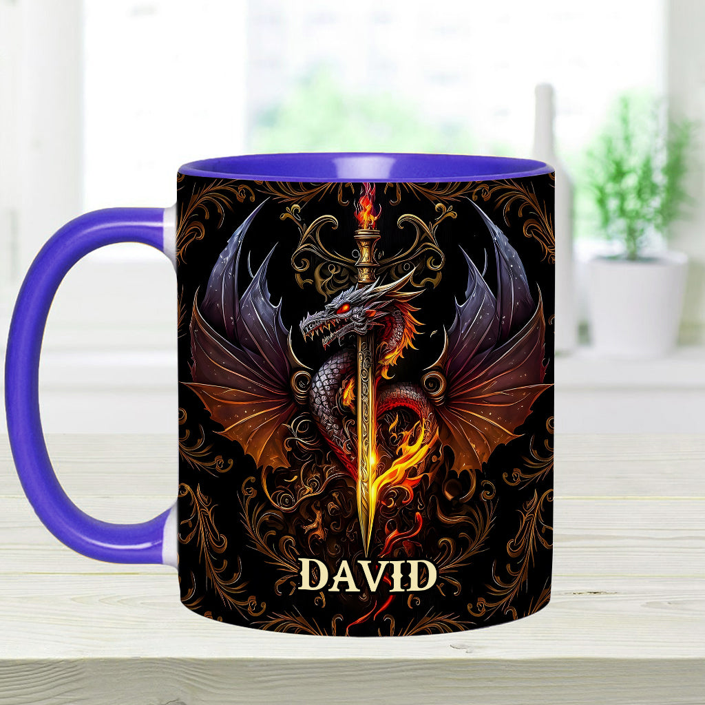 Cœur de Dragon - Mug personnalisé à motif dragon