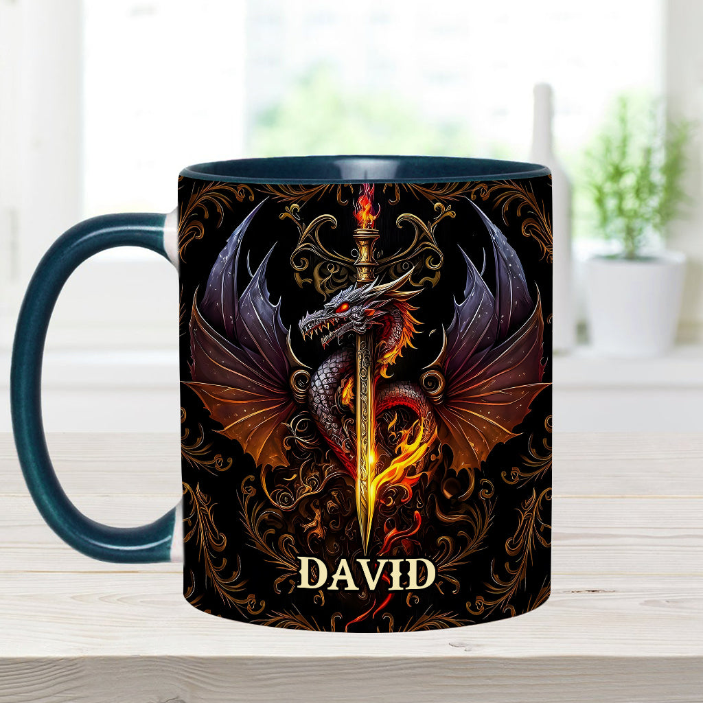 Cœur de Dragon - Mug personnalisé à motif dragon