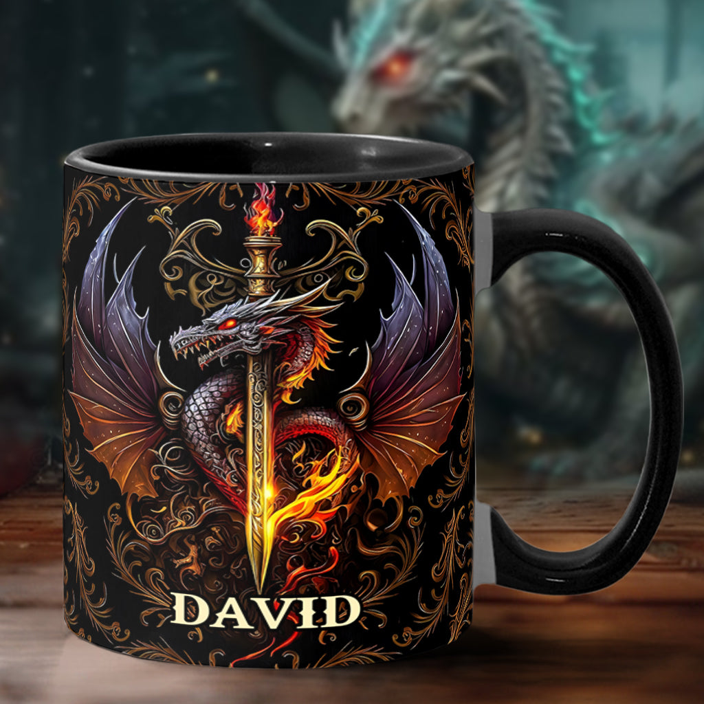Cœur de Dragon - Mug personnalisé à motif dragon