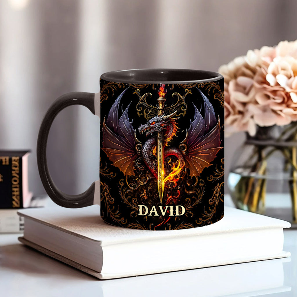 Cœur de Dragon - Mug personnalisé à motif dragon