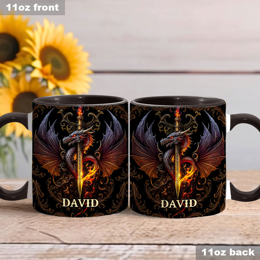 Cœur de Dragon - Mug personnalisé à motif dragon