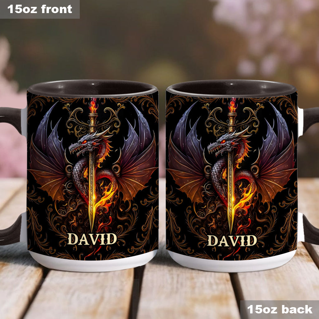 Cœur de Dragon - Mug personnalisé à motif dragon