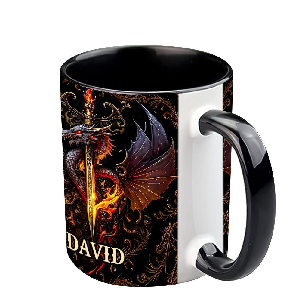 Cœur de Dragon - Mug personnalisé à motif dragon