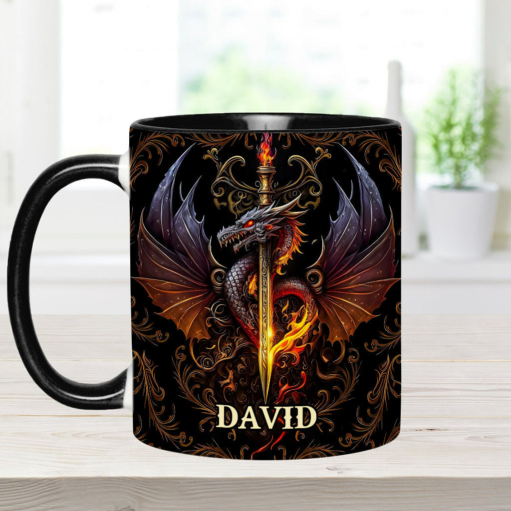 Cœur de Dragon - Mug personnalisé à motif dragon