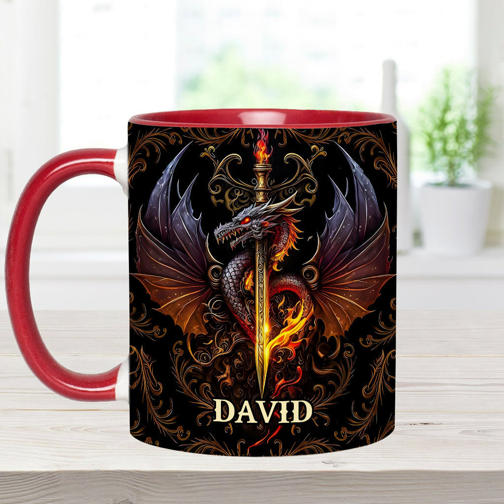 Cœur de Dragon - Mug personnalisé à motif dragon