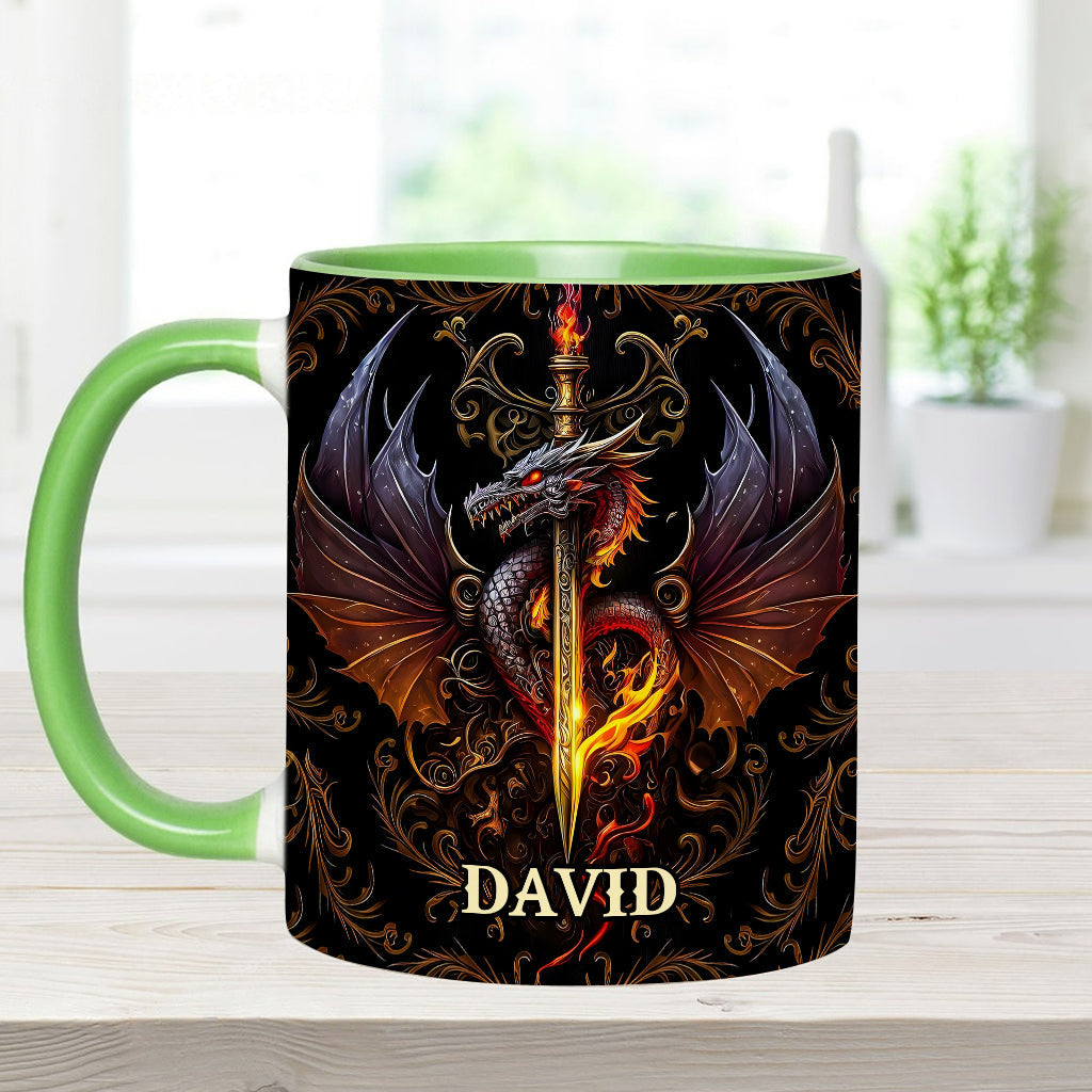 Cœur de Dragon - Mug personnalisé à motif dragon