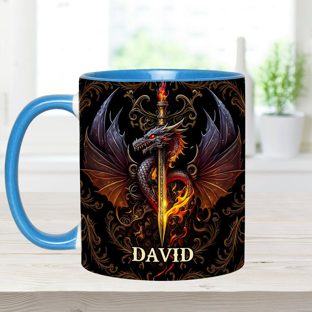 Cœur de Dragon - Mug personnalisé à motif dragon