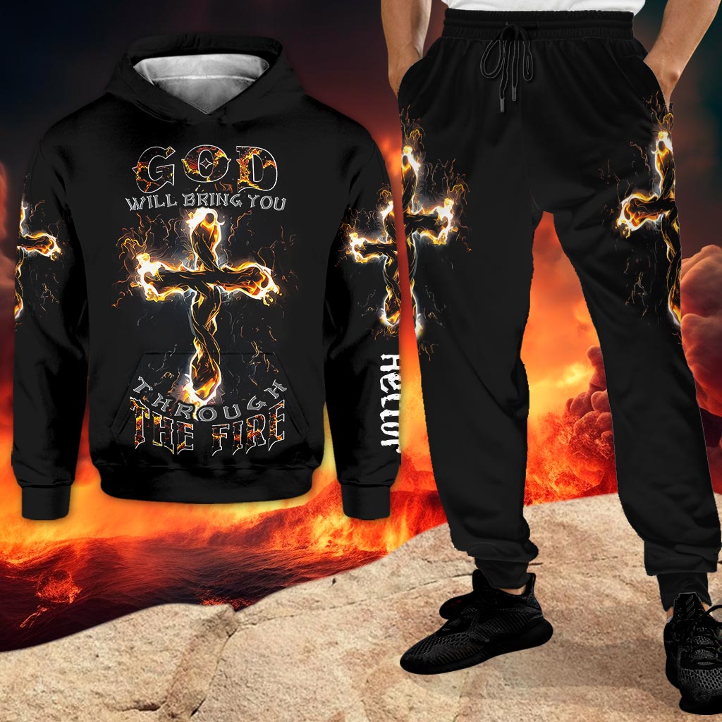 Vous accompagnera tout au long de votre parcours - Ensemble sweat-shirt et pantalon de survêtement chrétiens personnalisés