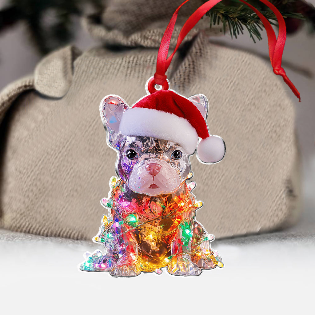Fröhliche Wuff-Weihnachten – Personalisierter Hunde-Anhänger