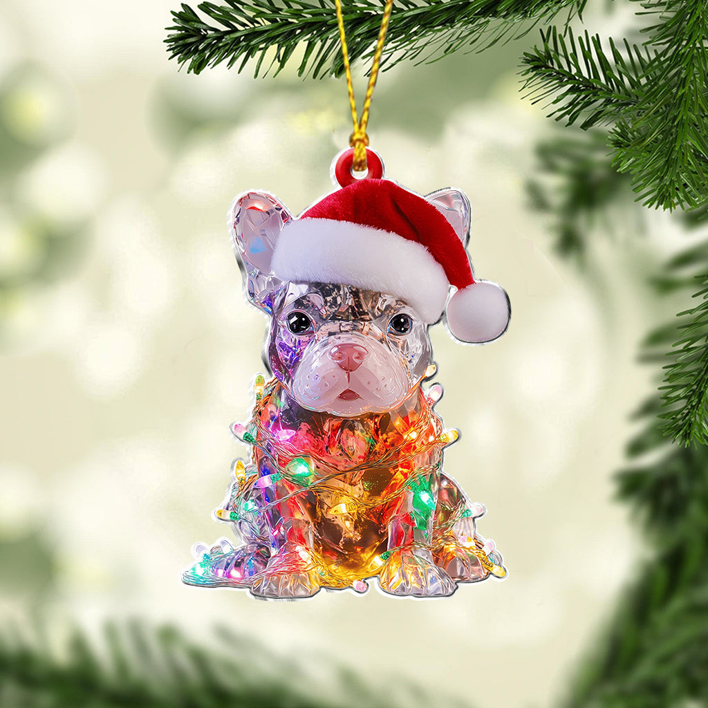 Fröhliche Wuff-Weihnachten – Personalisierter Hunde-Anhänger