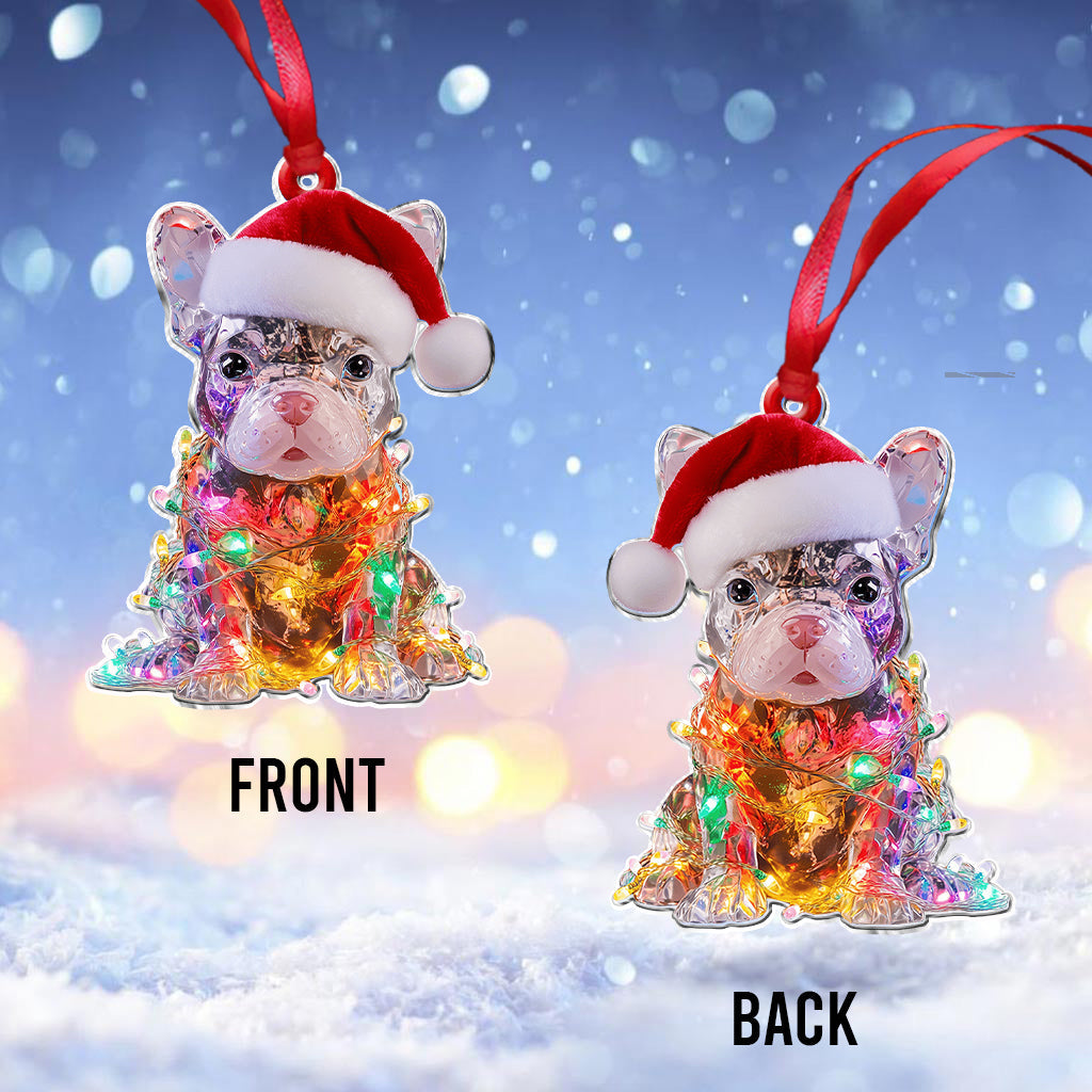 Fröhliche Wuff-Weihnachten – Personalisierter Hunde-Anhänger