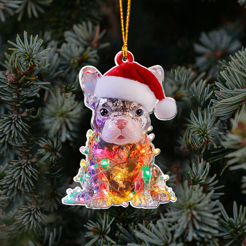 Fröhliche Wuff-Weihnachten – Personalisierter Hunde-Anhänger