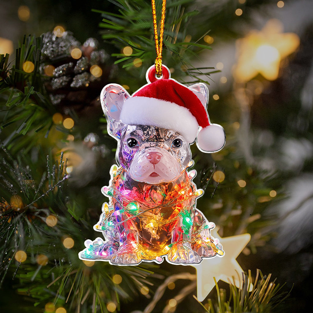 Fröhliche Wuff-Weihnachten – Personalisierter Hunde-Anhänger