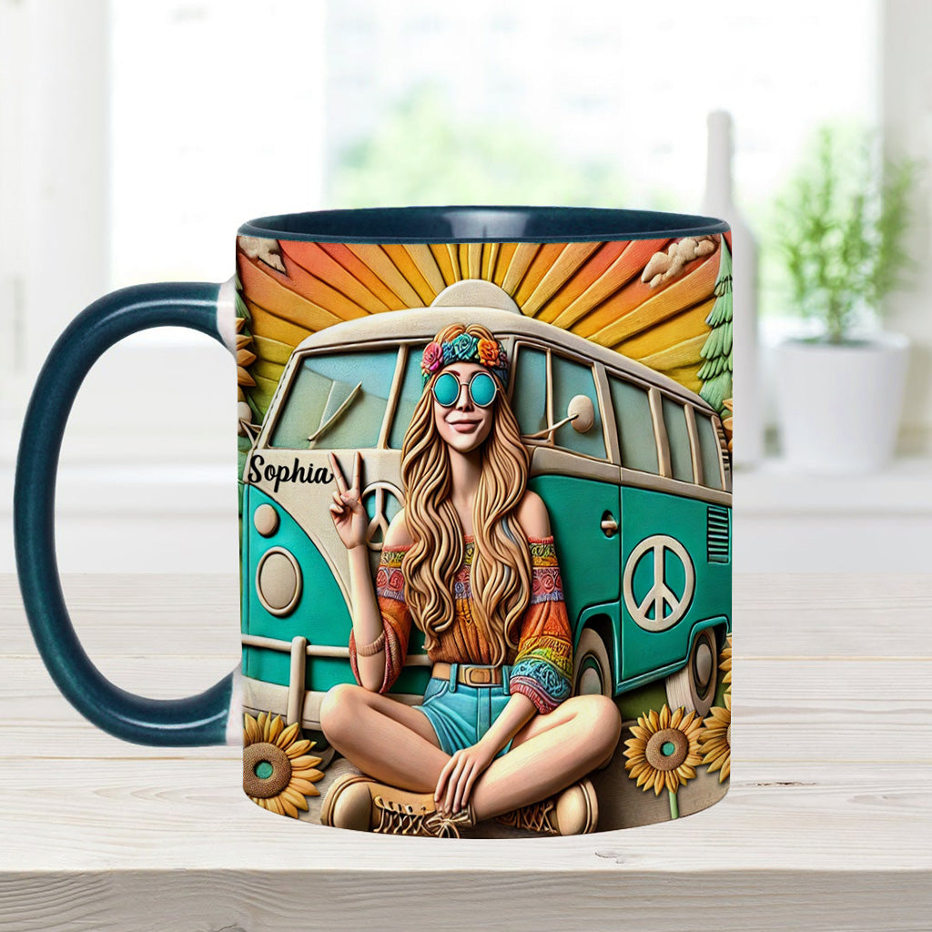 Hippie Soul – Personalisierte Tasse mit Hippie-Akzent