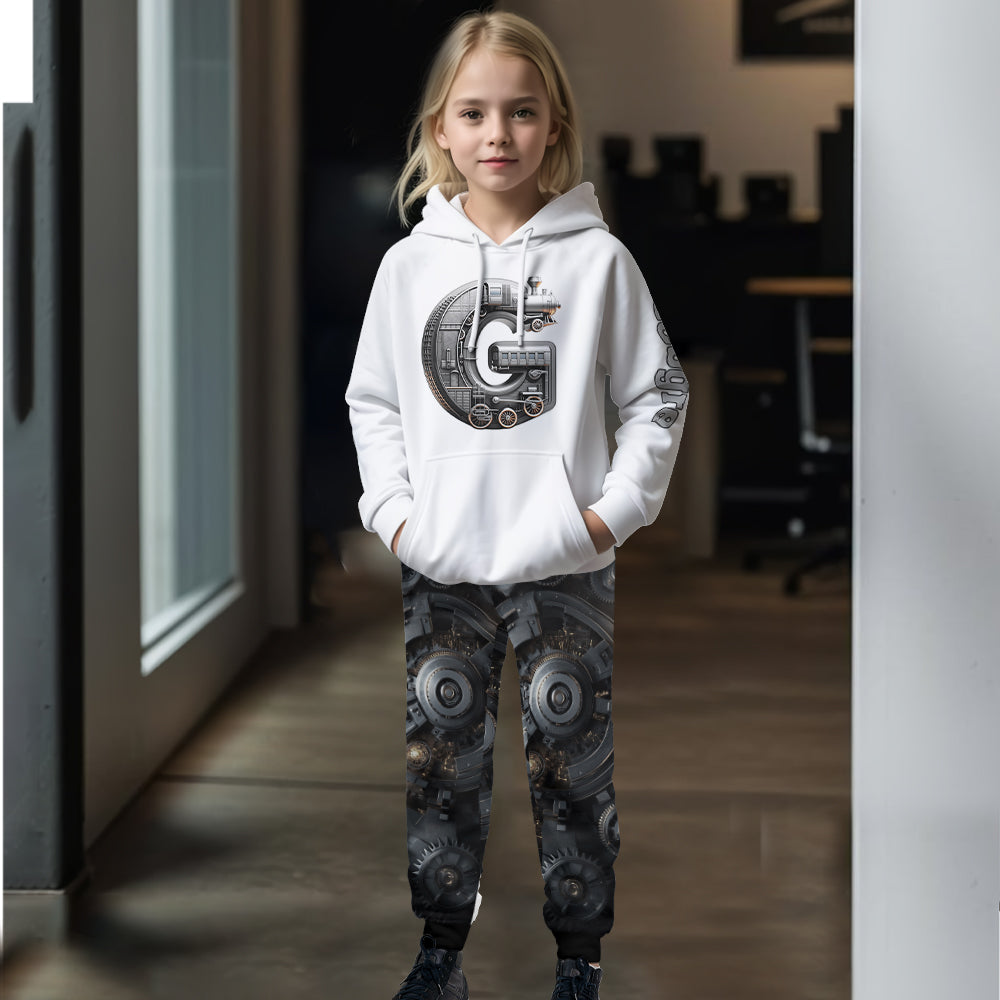 Superbe train - Sweat à capuche et pantalon de jogging personnalisés pour enfants