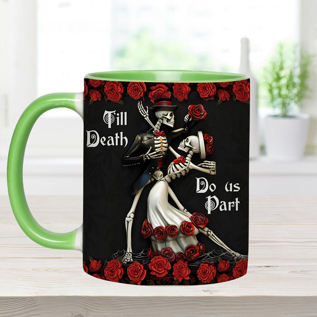 Till Death Do Us Part - Personalized Couple Accent Mug