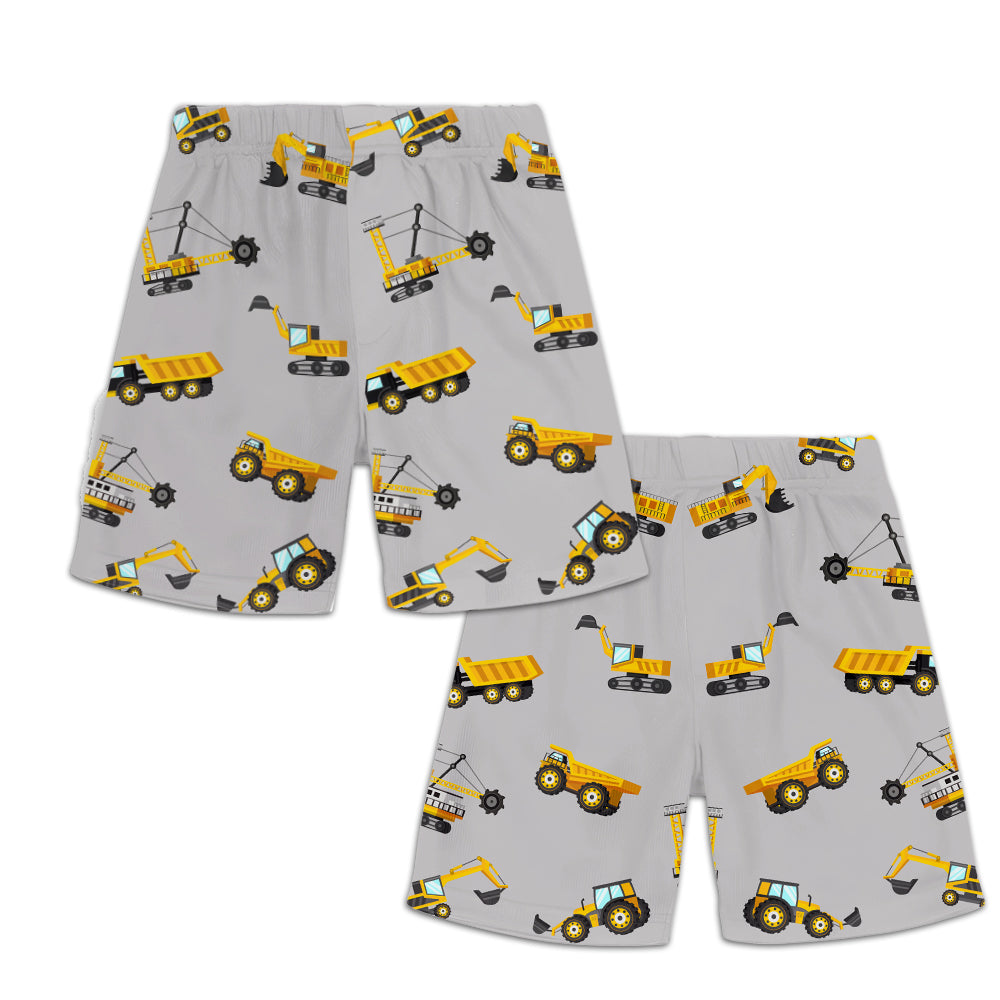 Alphabet des camions cool - T-shirt et short personnalisés pour enfant